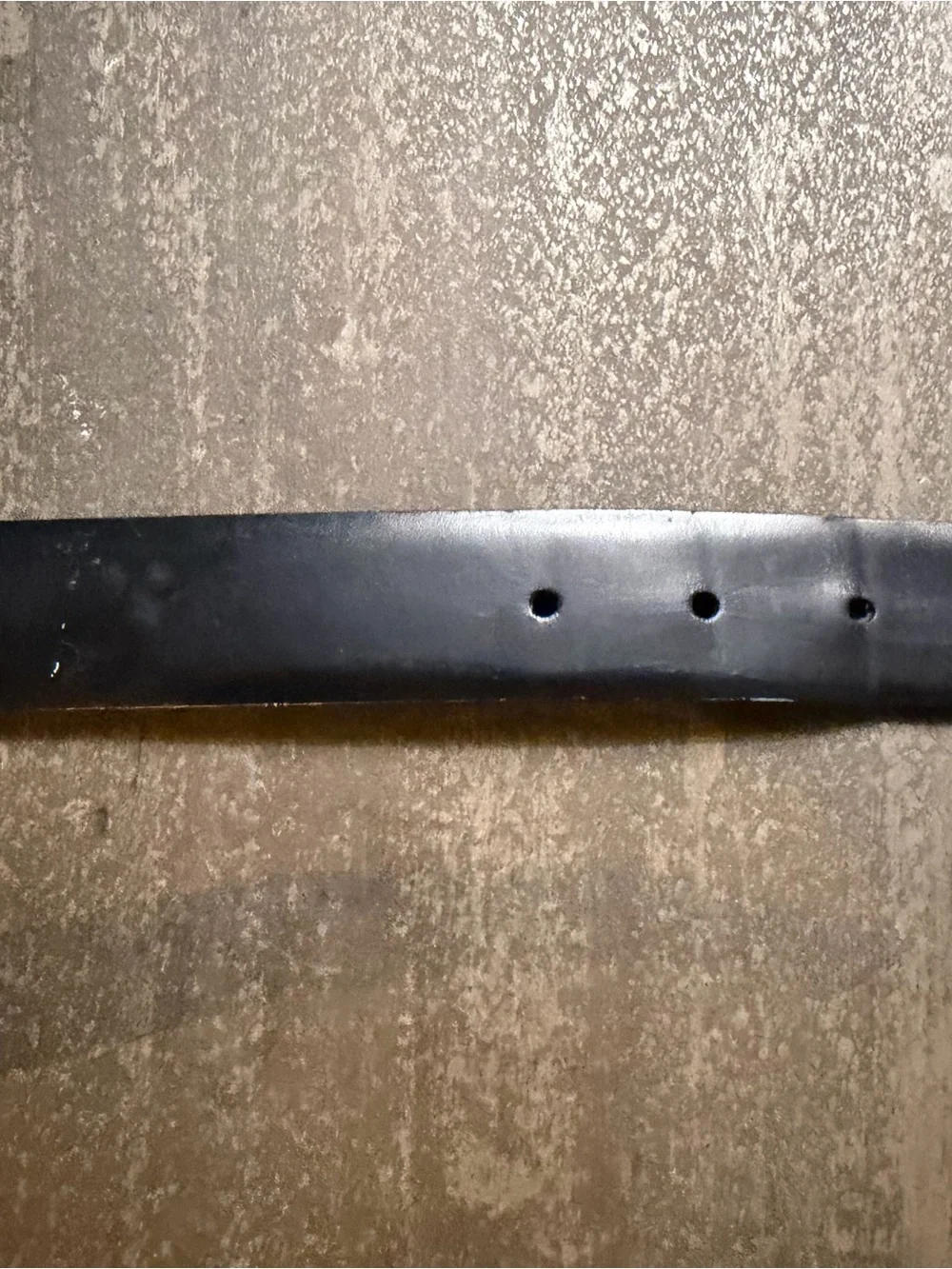 Vintage Gucci Men's Black Smooth Leather Belt Silver Rectangular Buckle Size 32